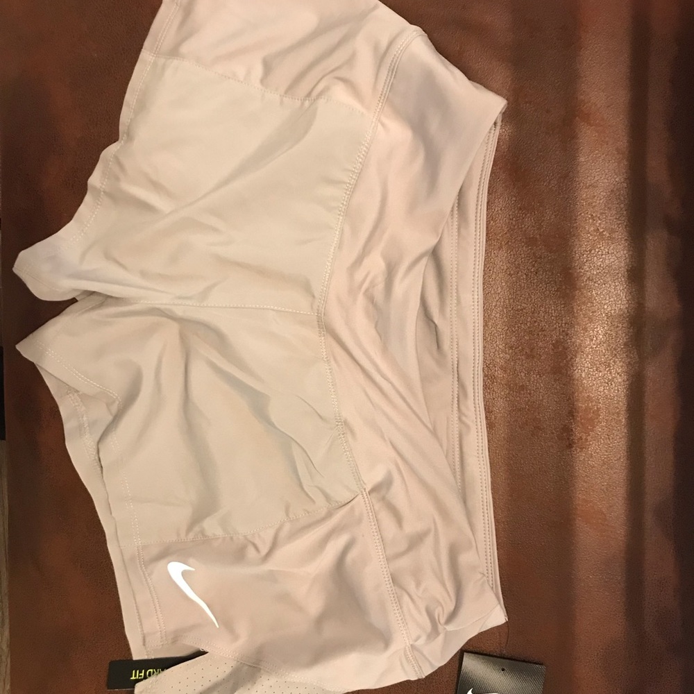 Gray Nike dri-fit running shorts